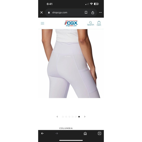 Columbia women's boundless trek leggings small lavender‎ - Picture 4 of 12